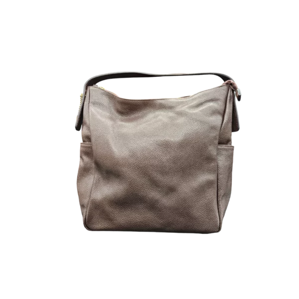Borsa in vera pelle BIG BROWN - immagine 4