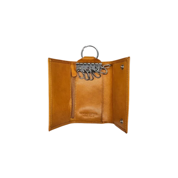 Portachiavi/soldi in vera pelle - YELLOW - immagine 3