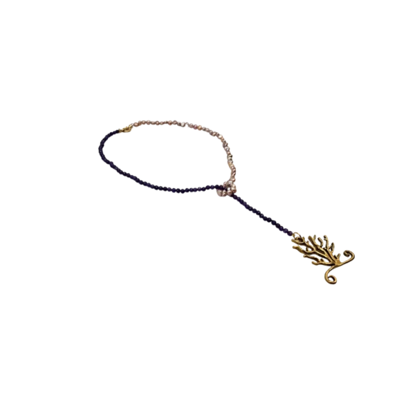 Collana saliscendi in perle naturali - immagine 5