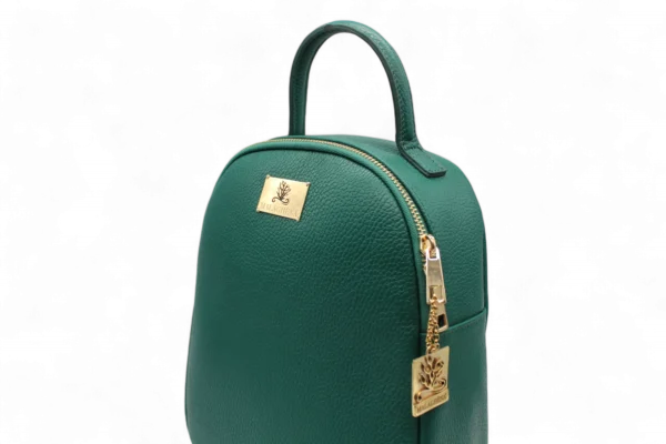Zaino in vera pelle - GREEN - immagine 2