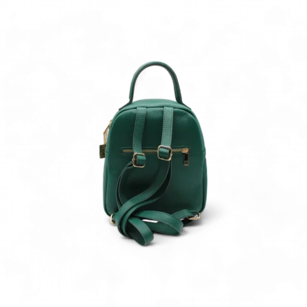 Zaino in vera pelle - GREEN - immagine 4