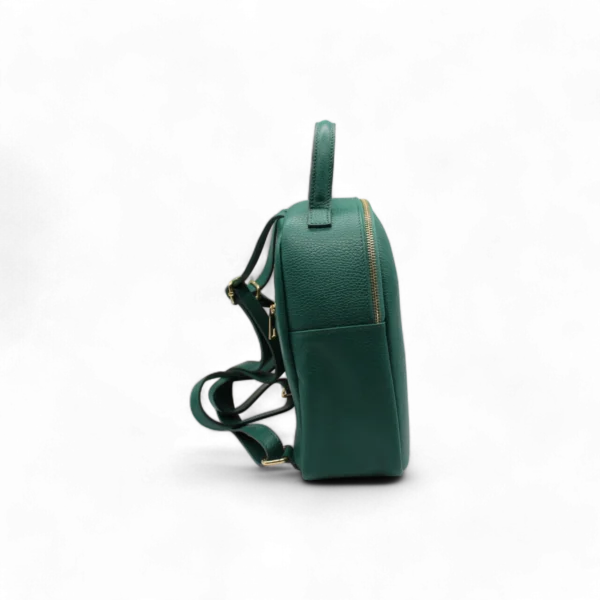 Zaino in vera pelle - GREEN - immagine 3