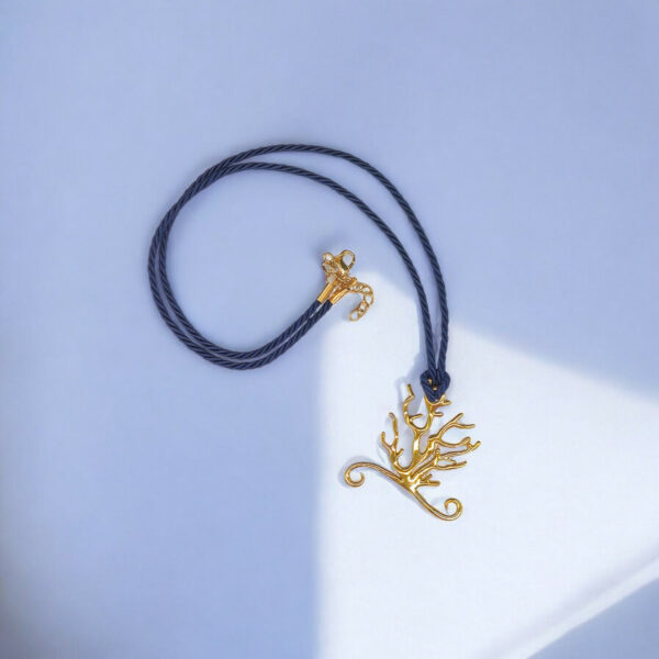Ciondolo logo in ottone con chiusura - BIG - immagine 2