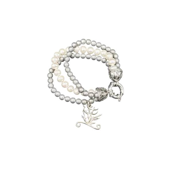 Bracciale in perle naturali - ELEGANCE - immagine 2