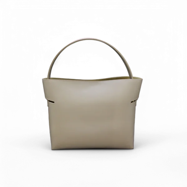 Borsa LINE in vera pelle beige - immagine 2