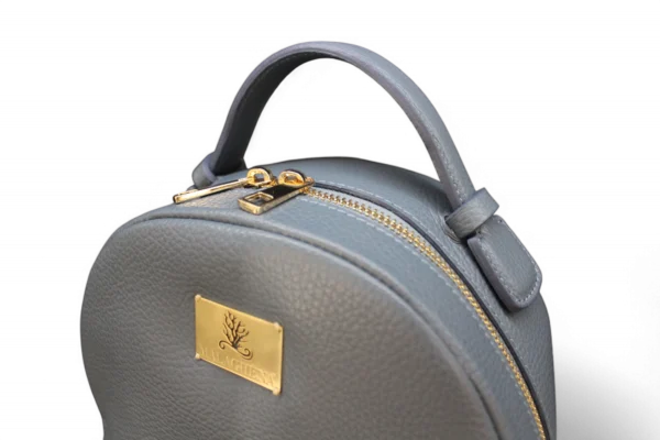 Zaino MOON in vera pelle colore azzurro - immagine 2