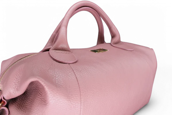 Borsa FASHION in vera pelle rosa - immagine 2