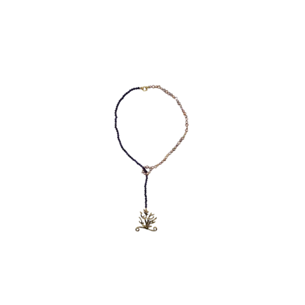 Collana saliscendi in perle naturali