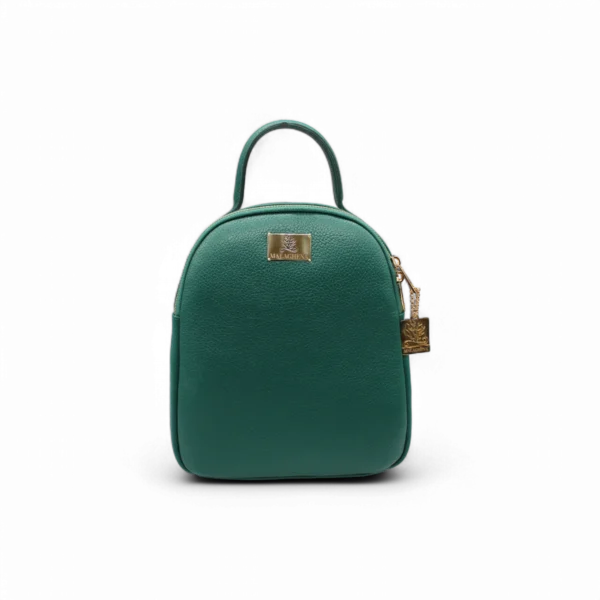 Zaino in vera pelle, verde