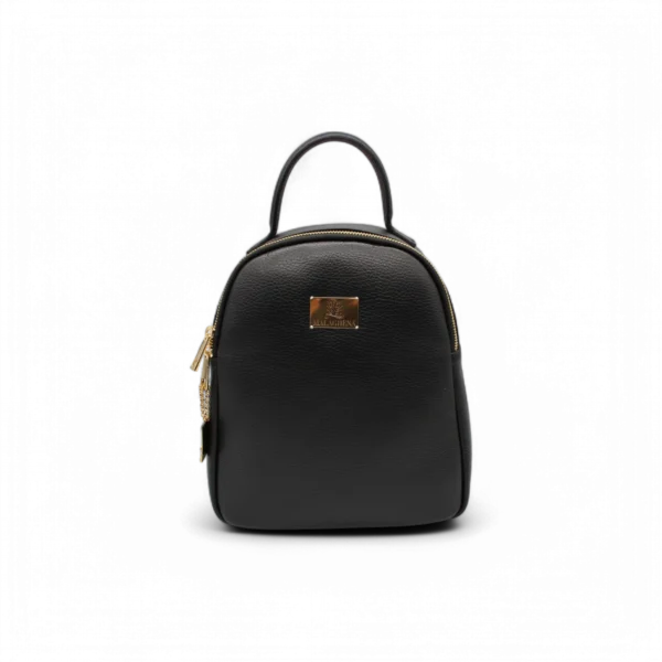 Zaino in vera pelle nero